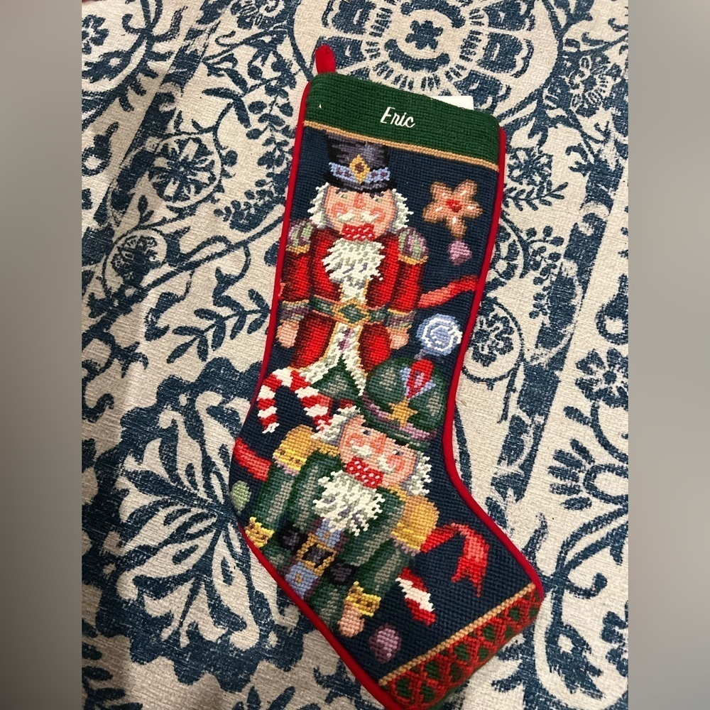 Vintage ERIC Nutcracker Christmas Stocking